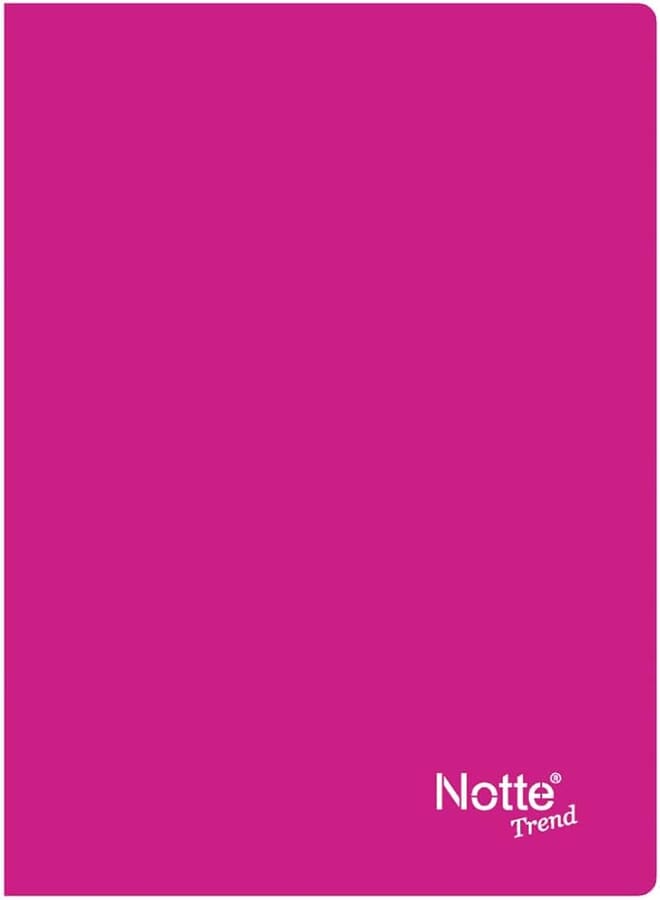 Notte A5 Lined 80 Leaf Plastic Cover Notebook